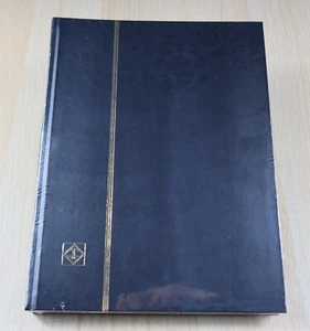 Lighthouse Stamp Album Stock Book A4 Basic BLACK 32 sides 16 black pages - S32 - Picture 1 of 2