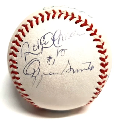 Tony Gwynn Dave Winfield Ozzie Smith Rob Alomar Signed San Diego Padres HoFers - Image 1 of 4