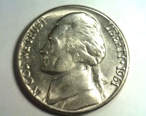 1960-D JEFFERSON NICKEL CHOICE UNCIRCULATED CH. UNC. NICE ORIGINAL COIN 99c SHIP - Picture 1 of 2