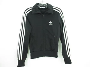 Youth ADIDAS SUPERSTAR Black/White Track Jacket Full Zip Size Small - Picture 1 of 5