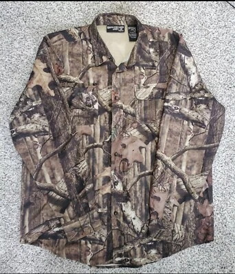 Mossy Oak Camo Mens Large Break Up Infinity Button Up Shirt Long Sleeve - Image 1 of 4