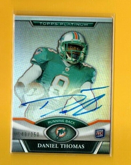 D16099 2011 Topps Platinum Rookie Autographs #44 Daniel Thomas #148/250  - Image 1 of 1