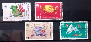 HONG KONG 1987 The Year of Rabbit D040 Free Registered Mail - Picture 1 of 2