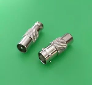 (10 PCS) BNC Female to IEC/PAL DVB-T TV Male Connector - USA Seller - Picture 1 of 2