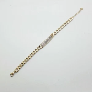 Funkelndes Zirkon Kristall Kette Armband Damen Mode Handgelenk Schmuck 840016 - Picture 1 of 4