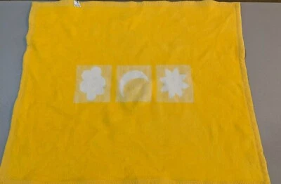 Manta bebé David Fussenegger minicat amarilla de aproximadamente 29x35 pulgadas Foto 1 de 4