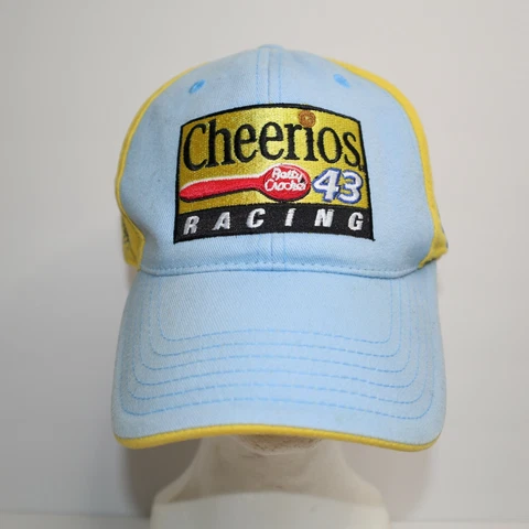 Bobby Labonte #43 Cheerios Adjustable Strap Hat Checkered Flag Cover