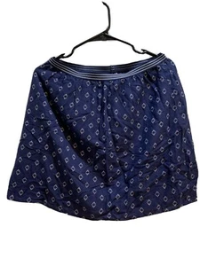 OLD NAVY SIZE Medium WOMENS BLUE And White 100% COTTON LINED MINI FLARE SKIRT - Picture 1 of 4