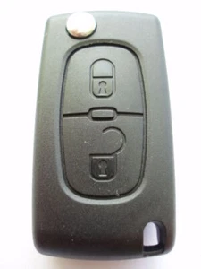 RFC 2 button flip key case for Peugeot Expert remote HU83 blade 2008 - 2016 - Picture 1 of 4