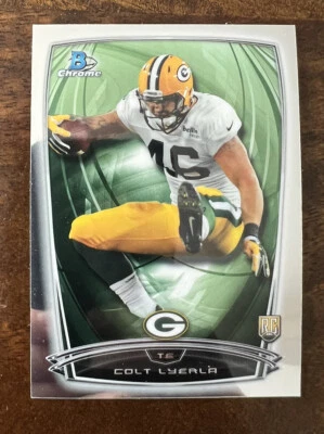 2014 Bowman Chrome Football Card #217 Colt Lyerla Rookie - Image 1 of 2