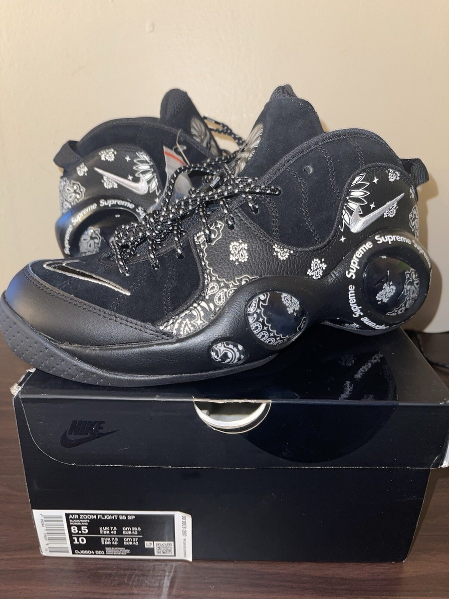 Nike Supreme x Air Zoom Flight 95 SP Black for Sale Nike Supreme x Air Zoom Flight 95 SP Black for Sale