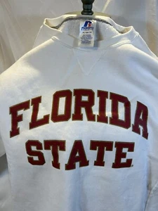Maglione da uomo grigio Russell Athletic Florida State Seminoles a maniche lunghe taglia XL - Foto 1 di 8