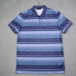 Camisa Polo J. Lindberg Para Hombres Grande Mason Calce Ajustado TX Jersey Azul Rendimiento - Imagen 1 de 10