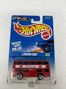 Hot Wheels London Bus #95512 New in Package 1996 Red 3+ 1:64 - Picture 1 of 5