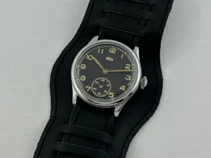 ARSA D18280H Wehrmacht German Army WWII Vintage 1939-1945 Swiss Military Watch - Picture 1 of 12