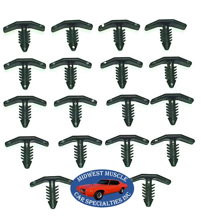 Kit de clipes de vedação 70-81 Chevy Camaro SS RS Z28 capô para capuz tira meteorológica 18 peças HF - Imagem 1 de 4