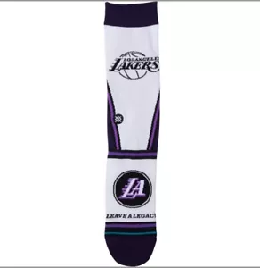 Calcetines grandes para hombre NBA Stance Crew Los Angeles Lakers City Edition zapato talla 9-13 - Imagen 1 de 7
