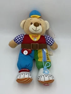 Vestido educativo Gabitoy botón juguete a presión oso de peluche - Imagen 1 de 3