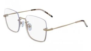 DKNY DK1001 272 Taupe Beige Rimless Eyeglasses Frame 54-17-135 Square New 1001 - Picture 1 of 1