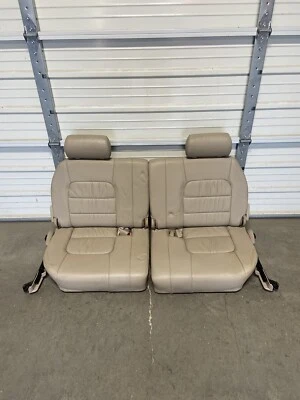 Assentos traseiros 1998-2007 TOYOTA LAND CRUISER LEXUS LX470 3ª terceira fila couro bronzeado - Imagem 1 de 4