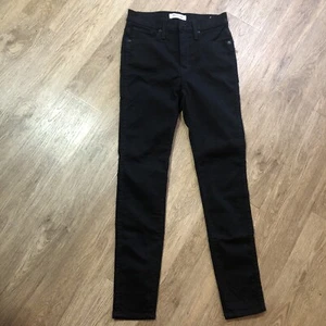 Madewell 10" High Rise Skinny Jeans Women's Sz 26 Black Stretch Denim - Picture 1 of 7
