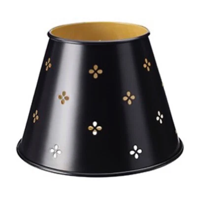 IKEA Sallskap 8” Metal Black Flower Lamp Shade Scalloped New 603.334.59 - Image 1 of 2
