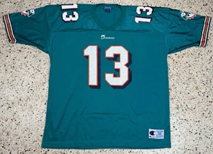 Champion NFL Rare Vintage Miami Dolphins #13 Dan Marino Football Jersey Size 52 - Bild 1 von 10