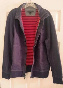 Banana Republic Herren Baumwolljacke Größe Large Taschen durchgehender Reißverschluss Knopfverschluss - Bild 1 von 10