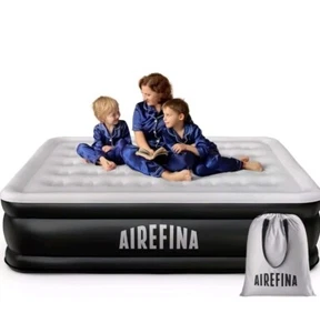 Air Mattress Queen with Built in Pump for Guest, Upgraded 18" Blow Up Inflatable - Picture 1 of 7