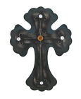 Zeckos 24 Inch Layered Metal Wall Cross With Jewel Accents