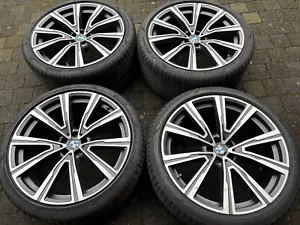 Original BMW Alufelgen X5 G05 X6 G06 22 Zoll Styling 746i V-Speiche Sommer - Bild 1 von 9