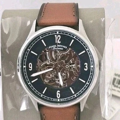 Fossil Forrester Skeleton Watch Blue Dial Automatic Men's Watch ME3154 See Video - Image 1 of 4