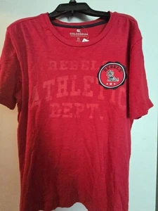 Ole Miss Rebels Girls Size XLarge (20) Red 2 Sided  Tshirt - NWT By Colosseum - Picture 1 of 3