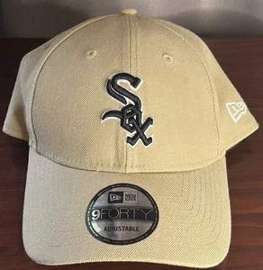 CHICAGO WHITE SOX MLB NEW ERA 9FORTY BEIGE & BLACK SNAPBACK CAP HAT LA NY NBA - Bild 1 von 21