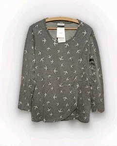 Gina Mama Sweatshirt Gr. 46 Still Oberteil Baby Pulli langarm grau Stillen- A13 - Bild 1 von 7