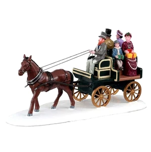 Lemax JAUNTING CAR #03516 Christmas Caddington Village Figurine 2020 RETIRED NEW - Picture 1 of 1
