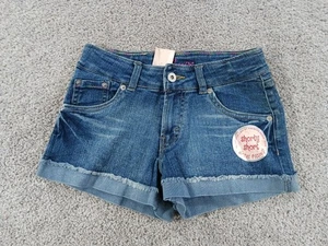 Levis Teens Shorts 12 blau Bündchen Ramie Mischung neu ohne Etikett blau - Bild 1 von 10