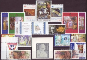 2003 VATICANO ANNATA COMPLETA COMMEMORATIVI SENZA FOGLIETTI E LIBRETTI MNH** - Imagen 1 de 1