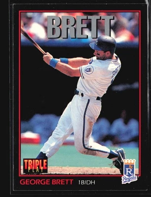 1993 Triple Play #214 George Brett Kansas City Royals  SA3-80 - Image 1 of 2