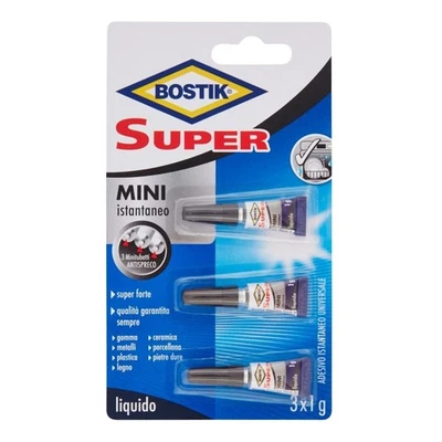 Bostik Colla Super Mini Istantaneo Trasparente 1g Stick 3 Pezzi - Immagine 1 di 4