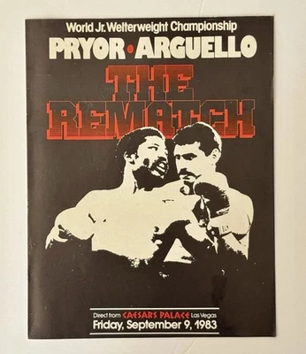 BOXING PROGRAM 1983 ALEXIS ARGUELLO vs AARON PRYOR II - Image 1 of 4