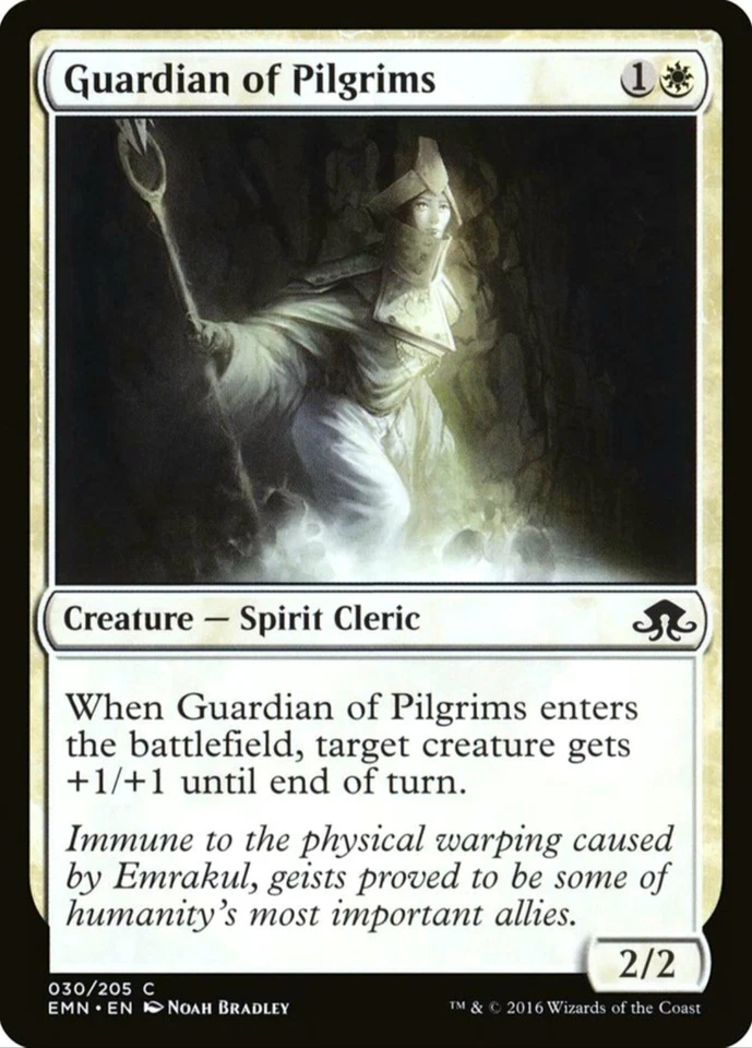 X 1 Guardian of Pilgrims NM-M Eldritch Moon EMN 030 MTG Magic The Gathering - Image 1 of 2