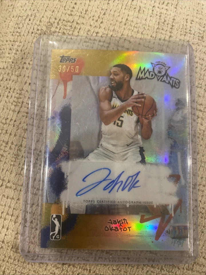 24-25 Topps G-League - cromo automático Jahlil Okafor #AU-JO refractor de oro /50 (AU) Foto 1 de 2