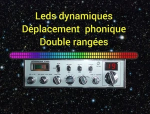 Barre Led RGB à Réaction Phonique Double Bandes Divers Modes Pour RADIO CB - Foto 1 di 5