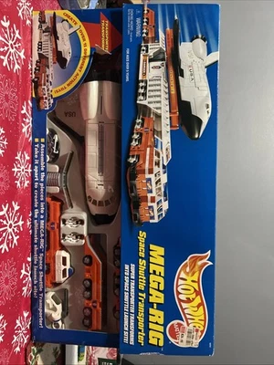 Transportador de transbordador espacial Hot Wheels MEGA-RIG 1996 de colección #16757 nuevo Foto 1 de 3