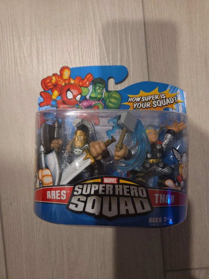 Hasbro Marvel Superhero Squad Series 8 Mini 3 in Figure 2pack Thor Ares