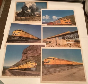 Union Pacific RailRoad Promotional Photograph Prints 1950’s Diesel Engines X6 - Picture 1 of 8