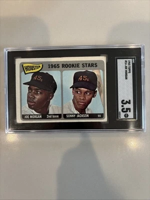 1965 Topps #16 Joe Morgan/Sonny Jackson Salón de la fama estrellas novatas SGC 3,5 en muy buena condición+ Foto 1 de 2