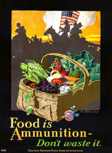 Essen ist Munition - 1918 - Erster Weltkrieg - Propagandaplakat - Bild 1 von 1