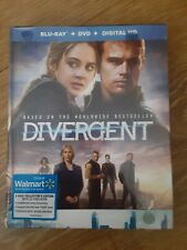 DIVERGENT Blu-Ray + DVD + Digital HD Digibook Temporary Tattoos FACTORY SEALED 